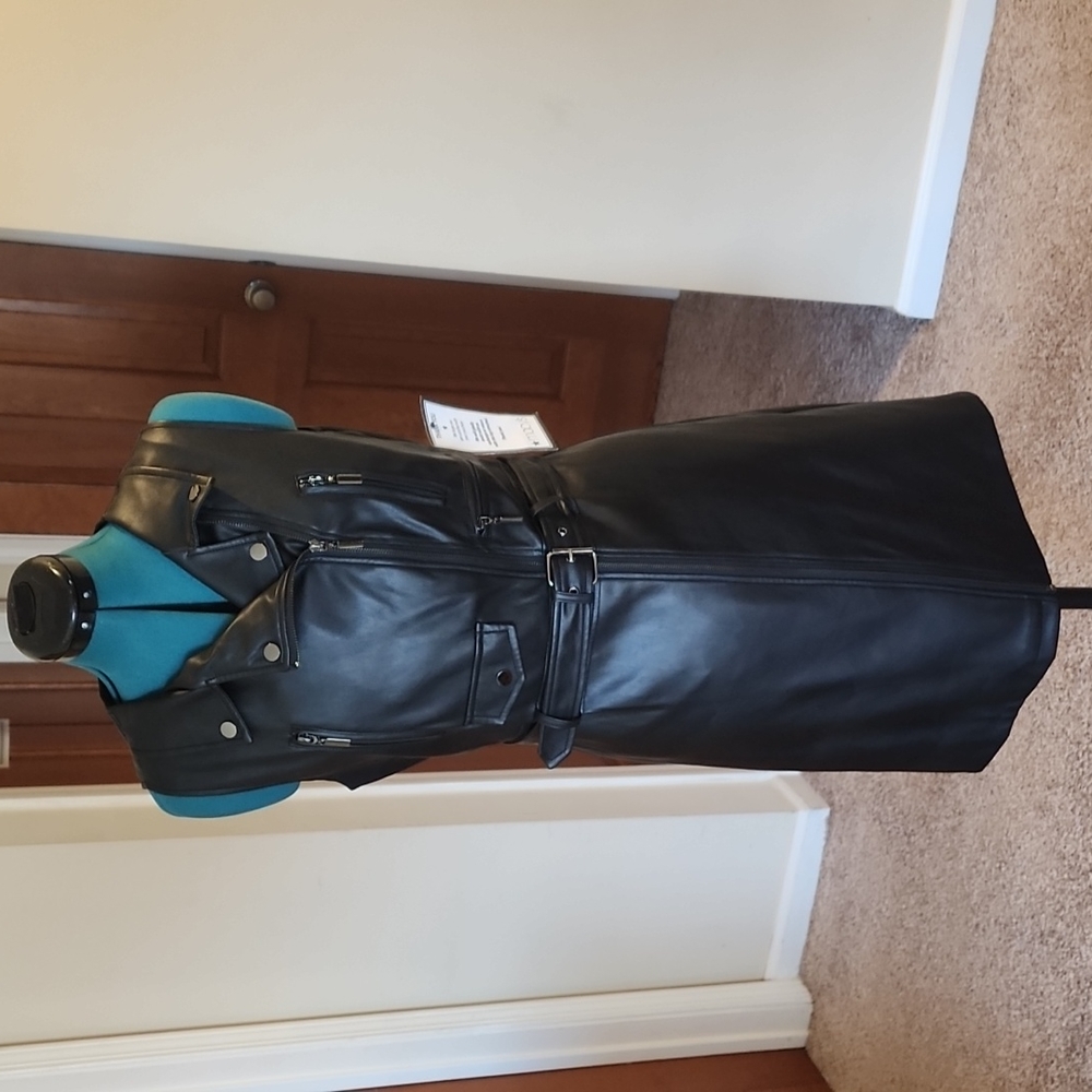 Laundry by Shelli Segal Black Leather dress